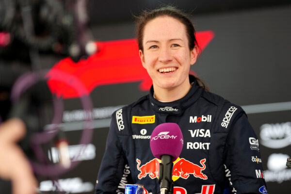 Campos Racing's Alisha Palmowski during the 2026 F1 Academy round in Shanghai.