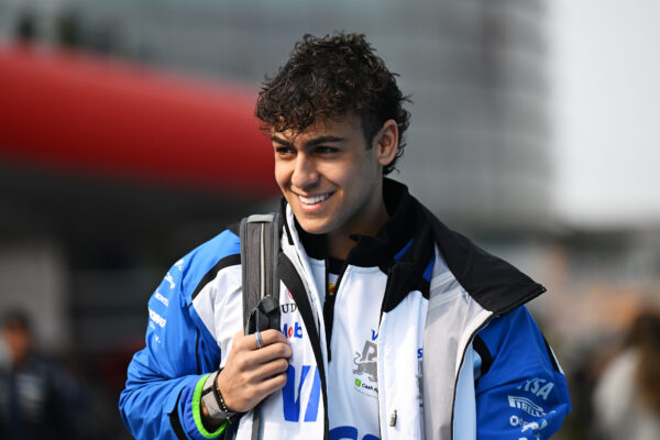 F2 graduate Arvid Lindblad at the Chinese F1 Grand Prix 2026 with Racing Bulls.