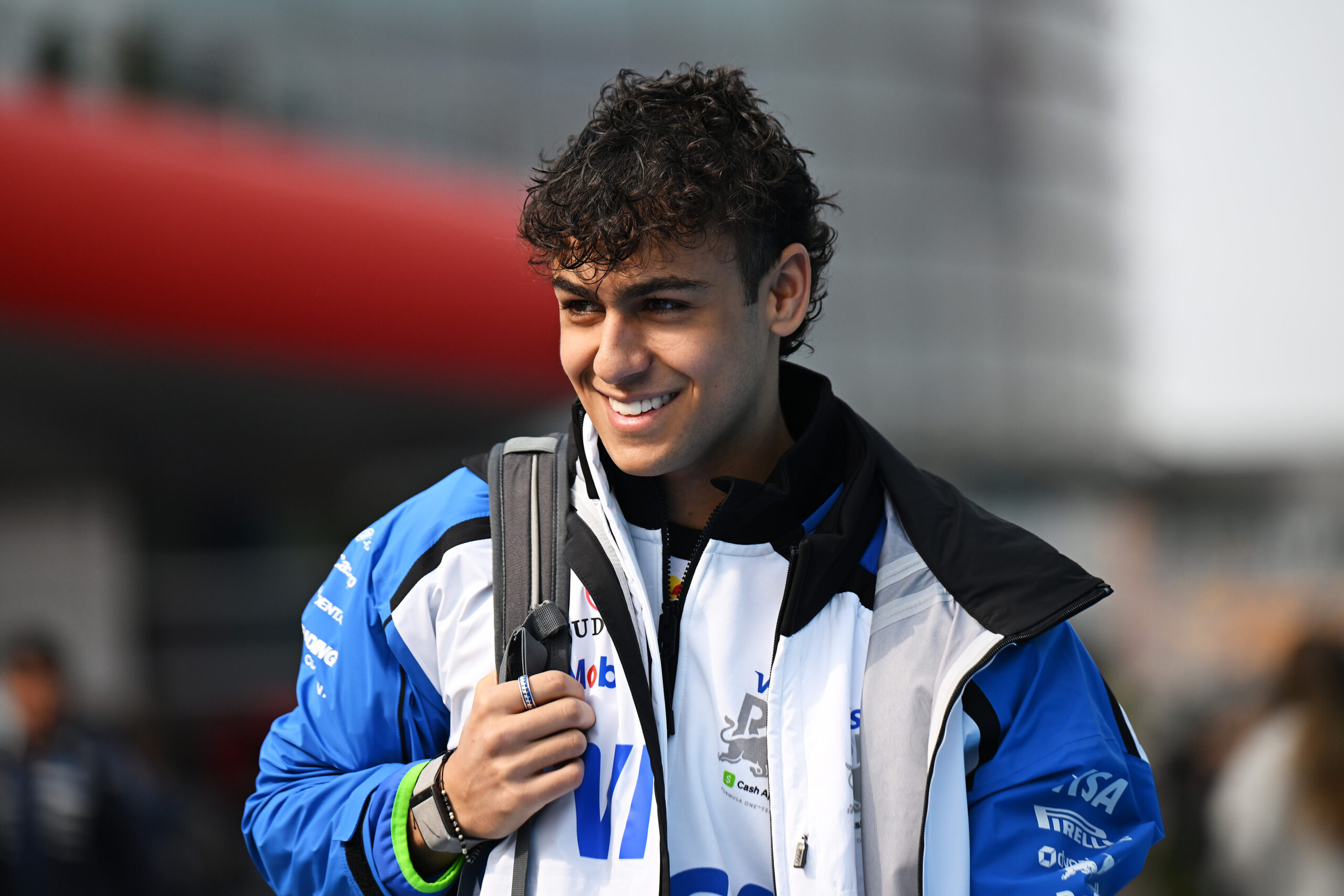 F2 graduate Arvid Lindblad at the Chinese F1 Grand Prix 2026 with Racing Bulls.