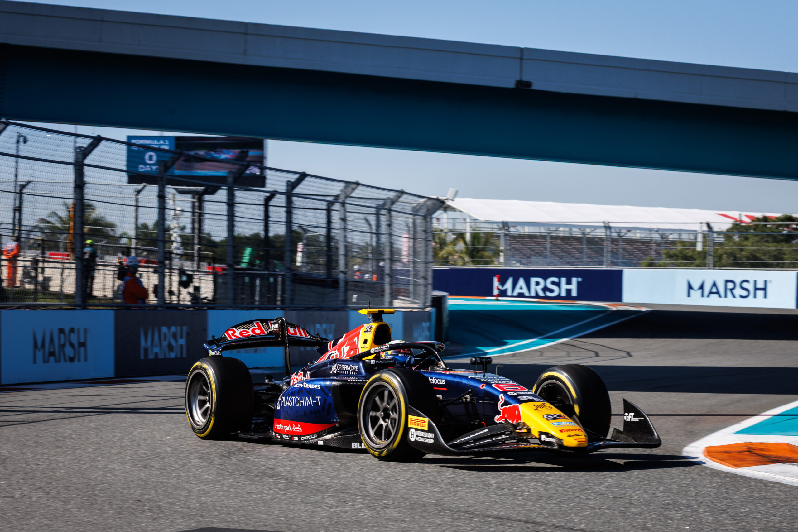 Campos Racing's Nikola Tsolov during the 2026 F2 Miami GP.