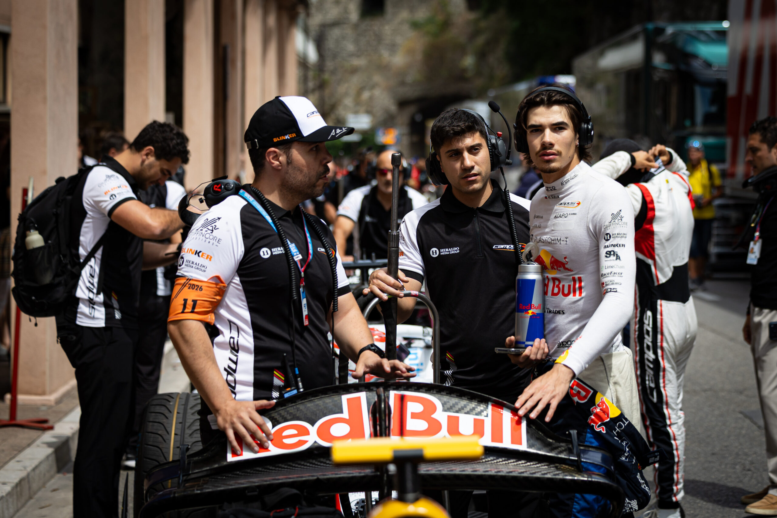 Campos Racing's Nikola Tsolov before Qualifying at the 2026 F2 Monaco GP.