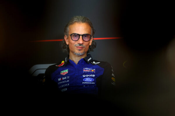 Laurent Mekies, Red Bull's team principal, in the Team Principals Press Conference during practice ahead of the 2026 F1 Austrian GP.