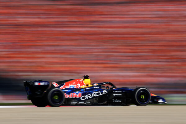 Max Verstappen on track for Red Bull at the 2026 F1 Austrian GP.