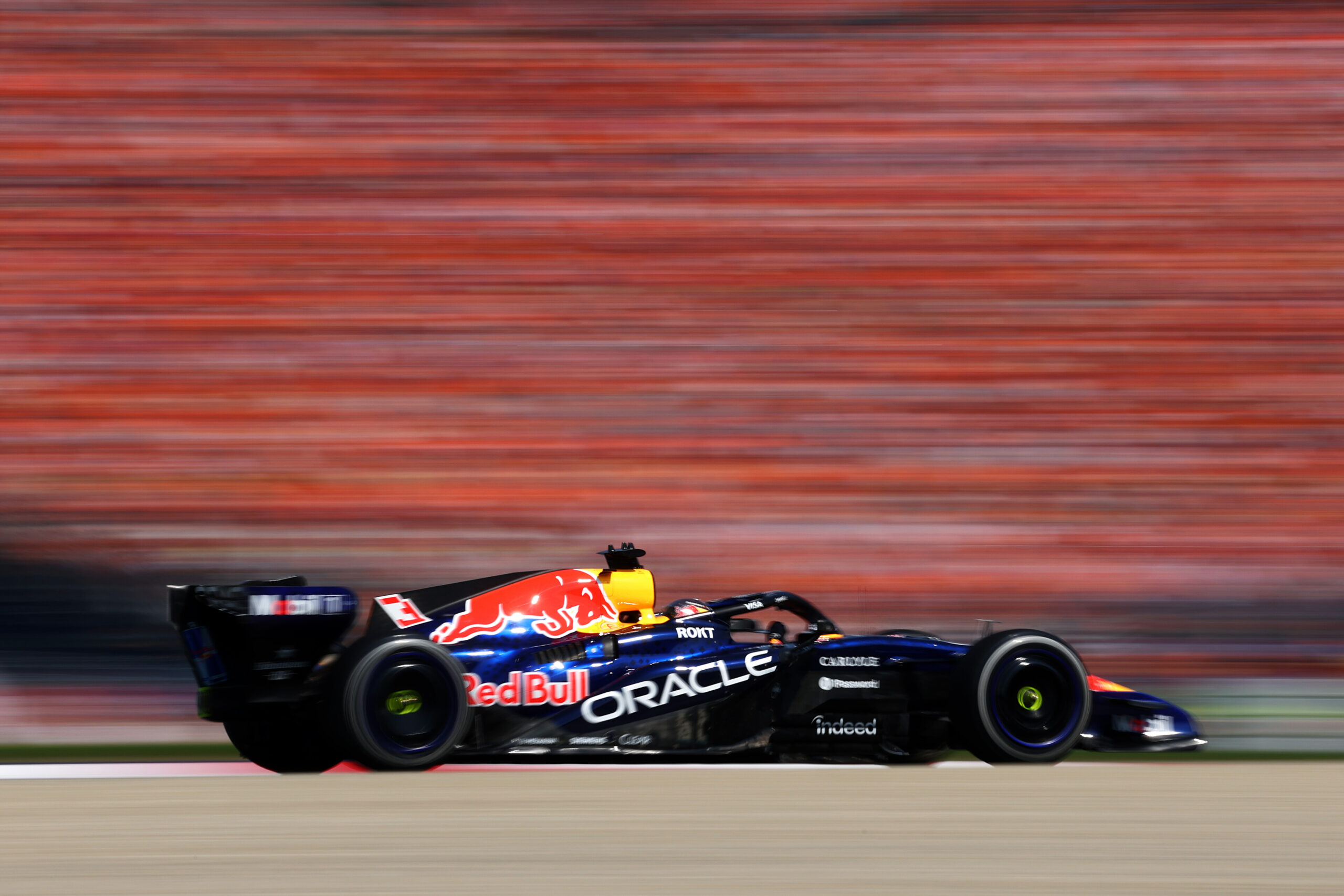 Max Verstappen on track for Red Bull at the 2026 F1 Austrian GP.