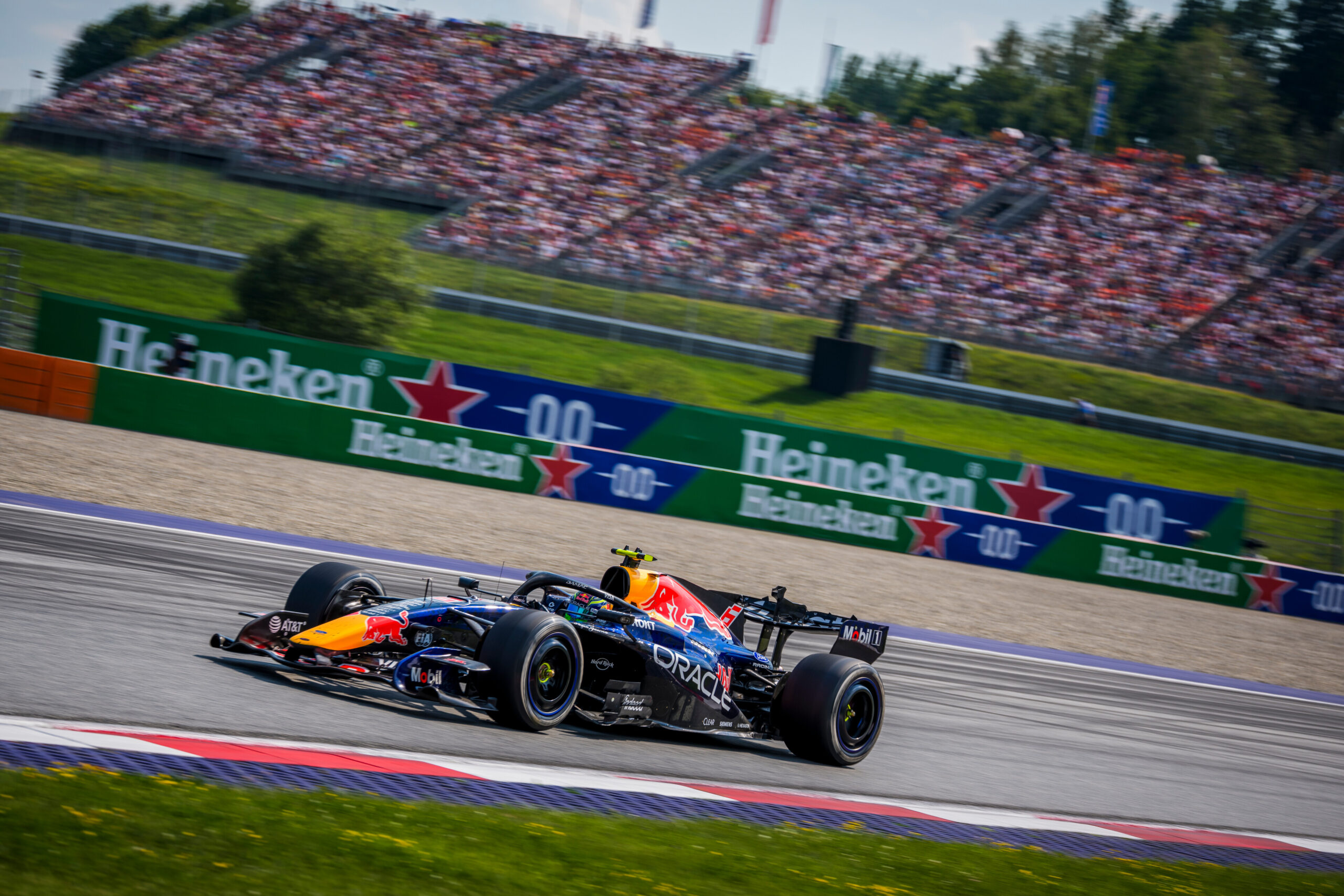 Red Bull Racing's Isack Hadjar during the 2026 F1 Austrian GP.