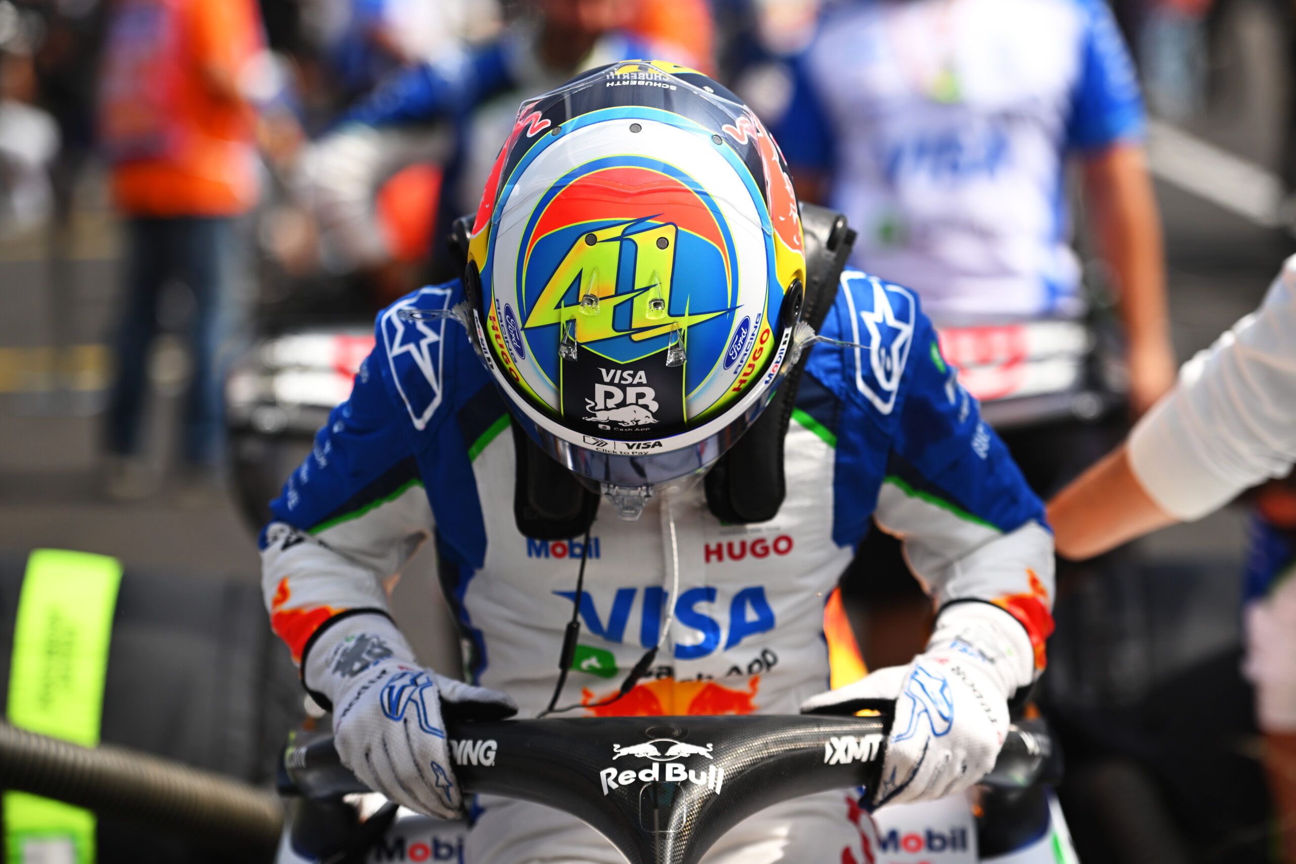 Racing Bulls' Arvid Lindblad during the 2026 F1 Hungarian GP.