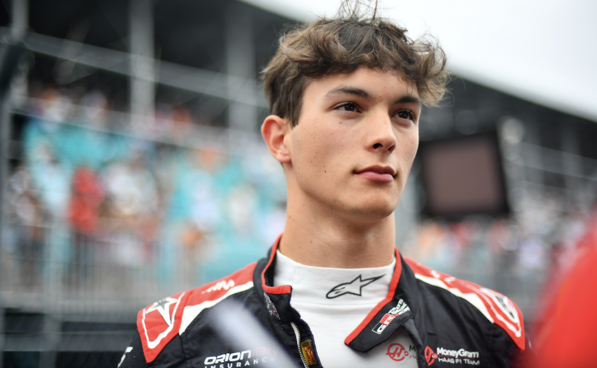 Haas driver Ollie Bearman at the Miami GP