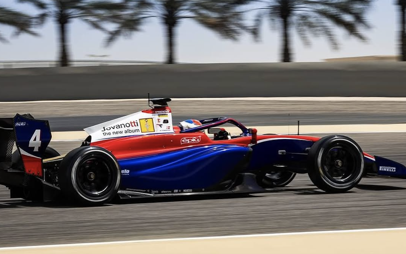 Noah Strømsted driving for Trident in Formula 3 ahead of the Imola GP