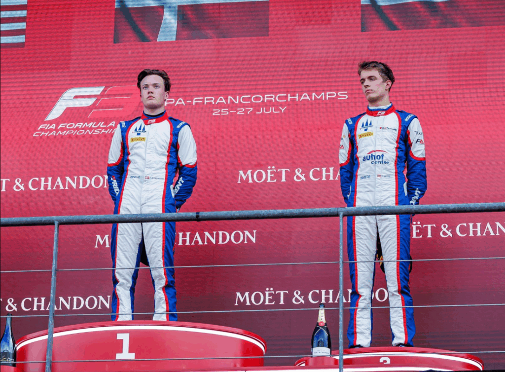 Stromsted and Wurz podium F3 Belgian GP Sprint Race