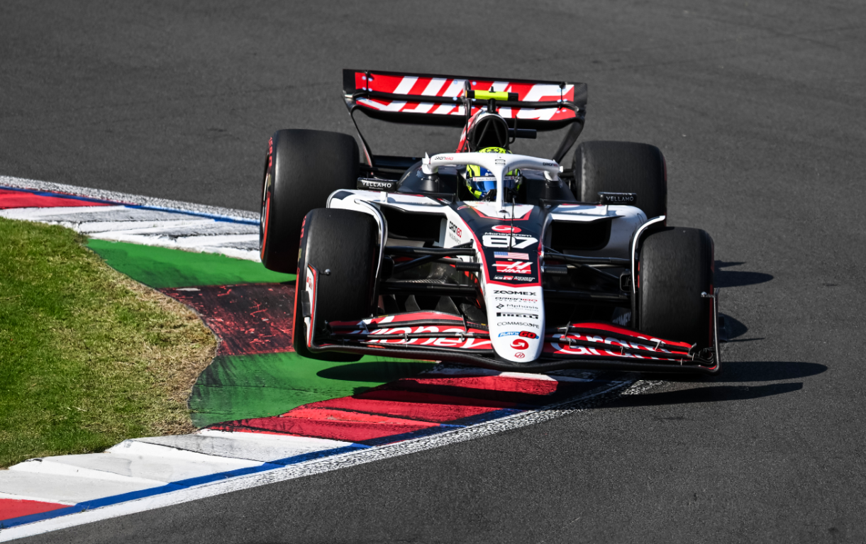 Haas' Oliver Bearman on track during the F1 Mexico City GP