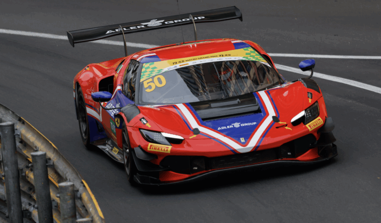 Antonio Fuoco delivered a commanding performance at the wheel of the No. 50 AF Corse Ferrari 296 GT3 to secure a dominant victory in Saturday's FIA World GT Cup Qualifying Race at the Macau GP.