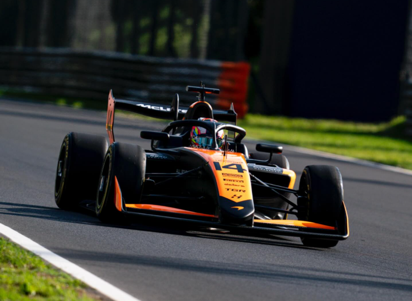 Martinius Stenshorne at the F3 2025 Monza Finale for Hitech TGR, teammates with Gerrard Xie and Nikita Johnson.