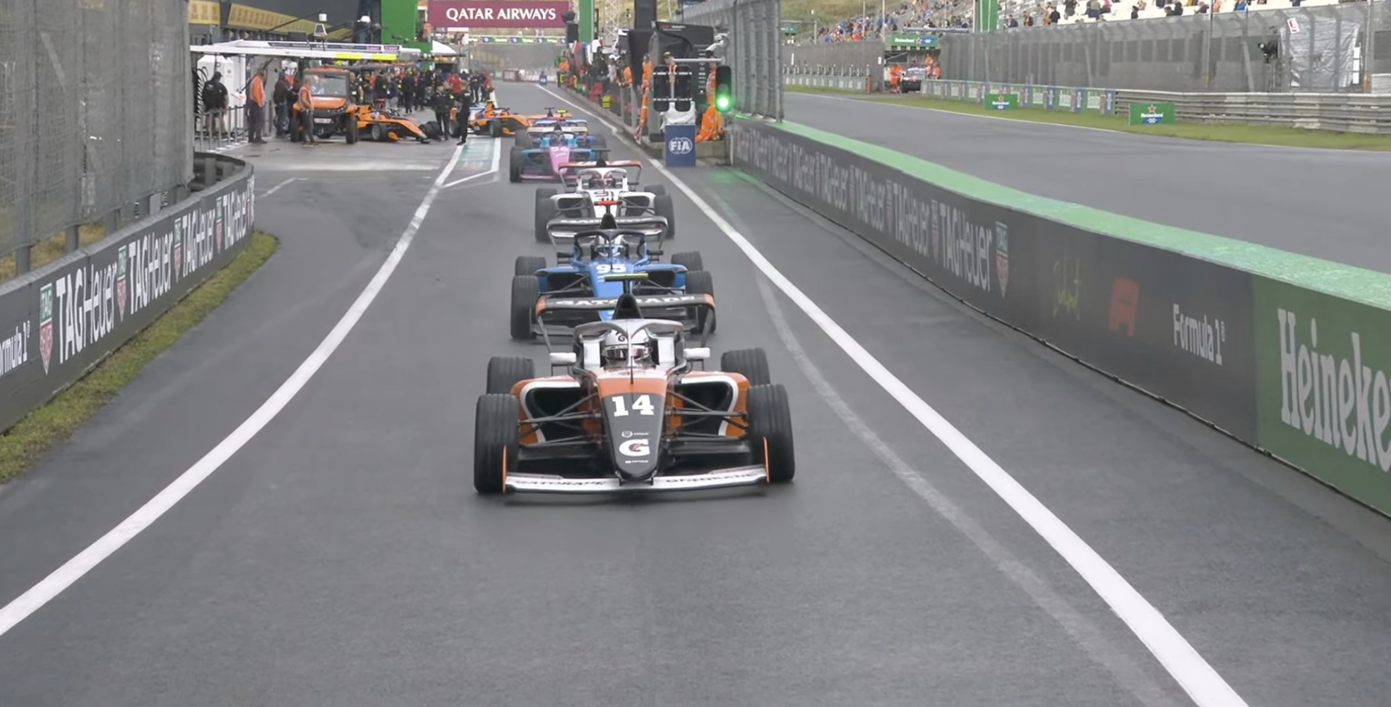 Palmowski takes F1 Academy Dutch GP pole after a chaotic qualifying session shaped by red flags, traffic and late tyre gambles.