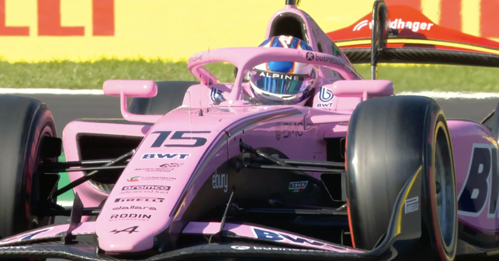 Dunne tops F2 Free Practice at the Italian GP after Herta crashes at Lesmo and barrier damage brings the session to an early end.
