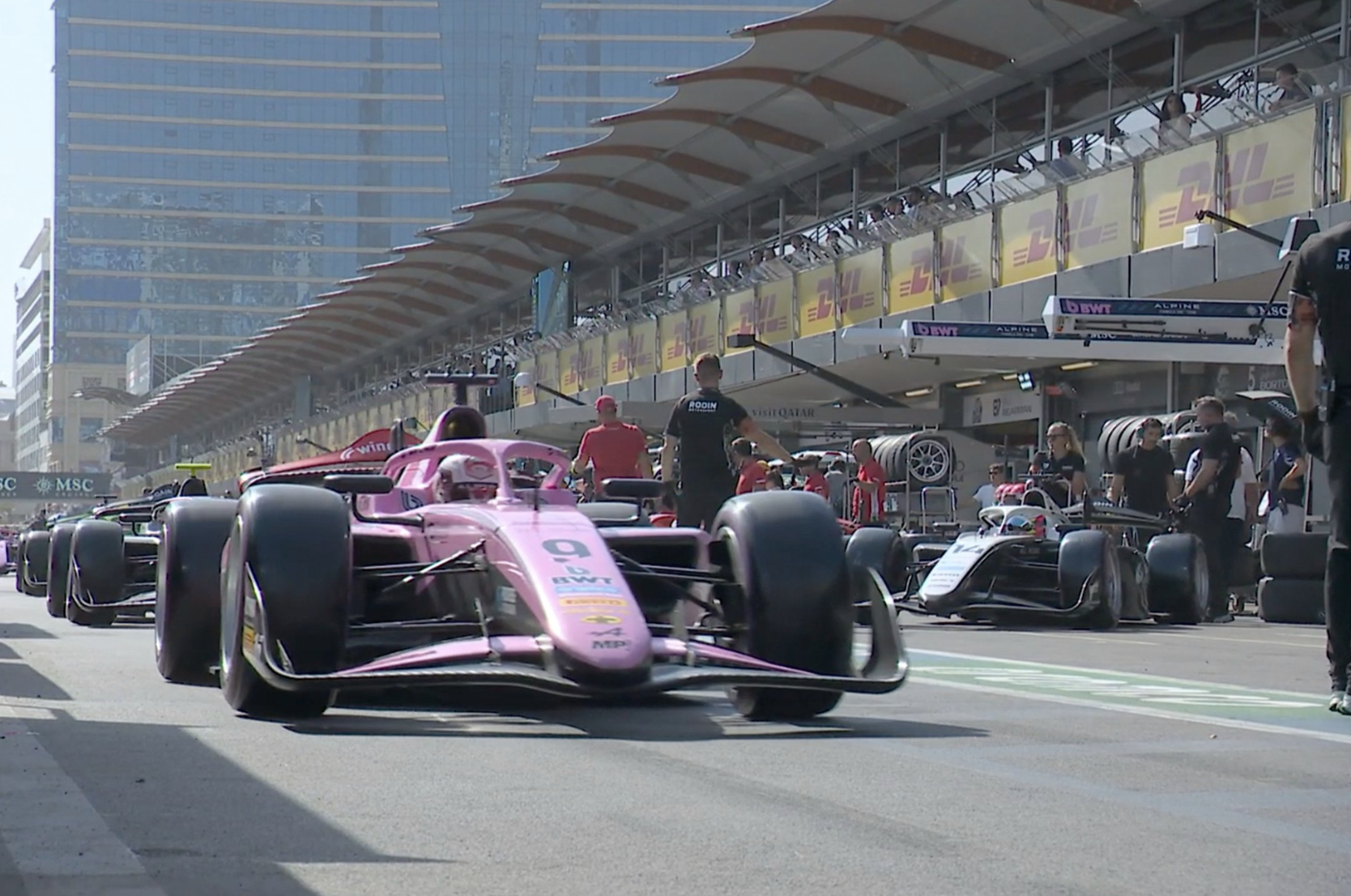Stenshorne takes pole for F2 Feature Race 2 at the 2026 Azerbaijan GP as Rodin locks out the front row with Dunne second.