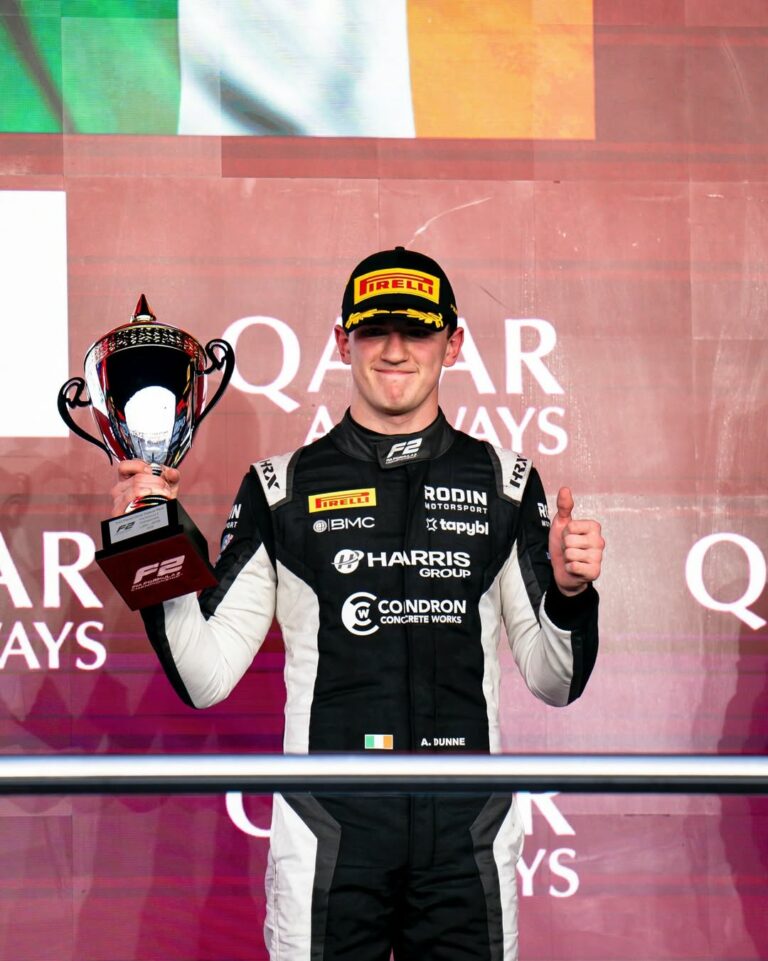 Ireland and Rodin Motorsport's Alex Dunne heads into his second F2 season in 2026 and is expected to be a championship contender.