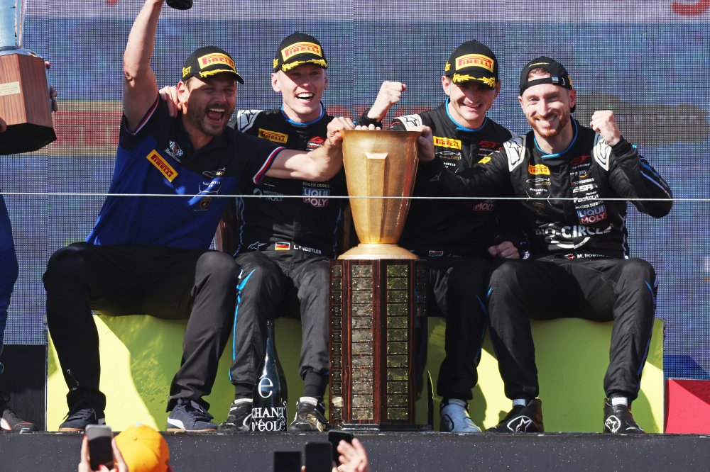Lamborghini and Grasser make history at the 24 hours of Spa, winning the race after 549 laps