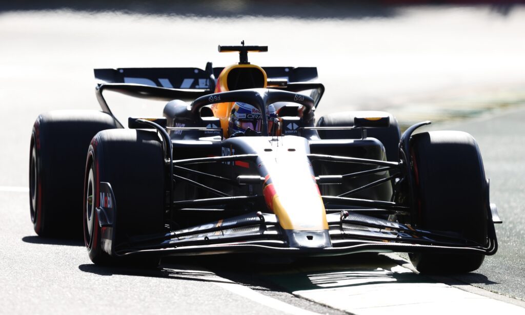 Max Verstappen driving his Red Bull in Australia