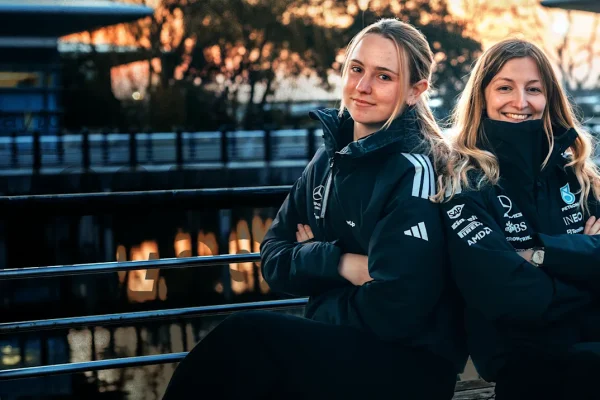 Exclusive: “She really truly is an inspiration” — Westcott on Doriane Pin’s influence and Mercedes’ support throughout her F1 Academy journey Westcott 2026 F1 Academy Doriane Pin