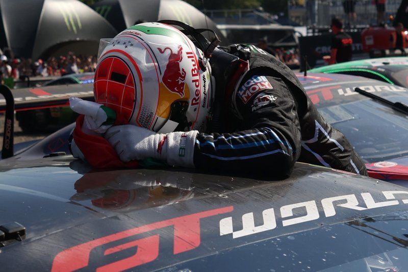 Mirko Bortolotti after winning the CrowdStrike 24H of Spa 2025 with the Grasser Racing Team