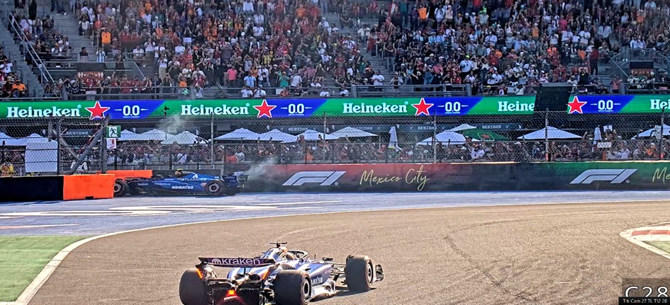 T4 Camera footage showing Carlos Sainz's retirement which triggered controversial VSC