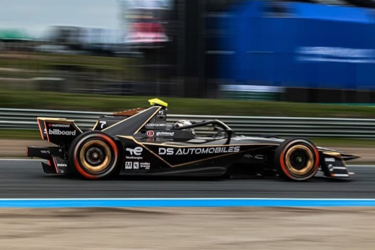 DS Penske Formula E Madrid race action featuring DS Automobiles