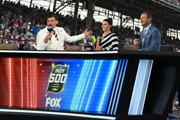 Will Buxton, Danica Patrick, and Townsend Bell anchoring Fox's coverage of the 2025 Indianapolis 500