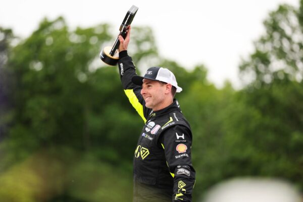 Power secured his best 2026 IndyCar finish at Road America, taking third after late contact with Rahal and a chaotic race.