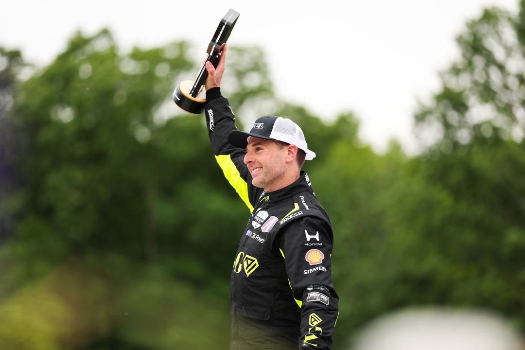 Power secured his best 2026 IndyCar finish at Road America, taking third after late contact with Rahal and a chaotic race.