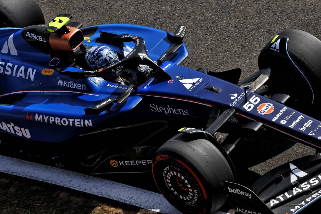 Williams driver Carlos Sainz in the FW47