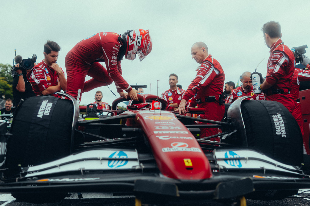 Charles Leclerc's F1 São Paulo GP ended in devastating fashion on lap 5 following a collision at turn 1.