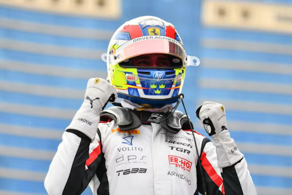 Dino Beganovic’s feature race podium in Baku secured him his second podium of the Formula 2 season.
