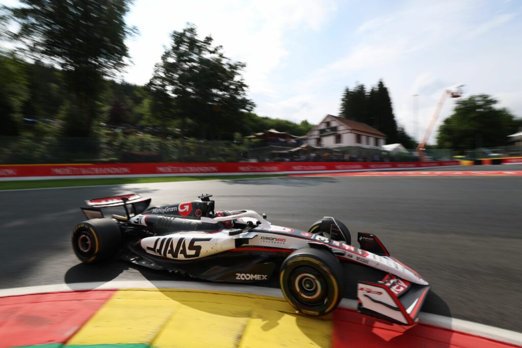 Haas F1 Driver Esteban Ocon during the F1 Belgian GP