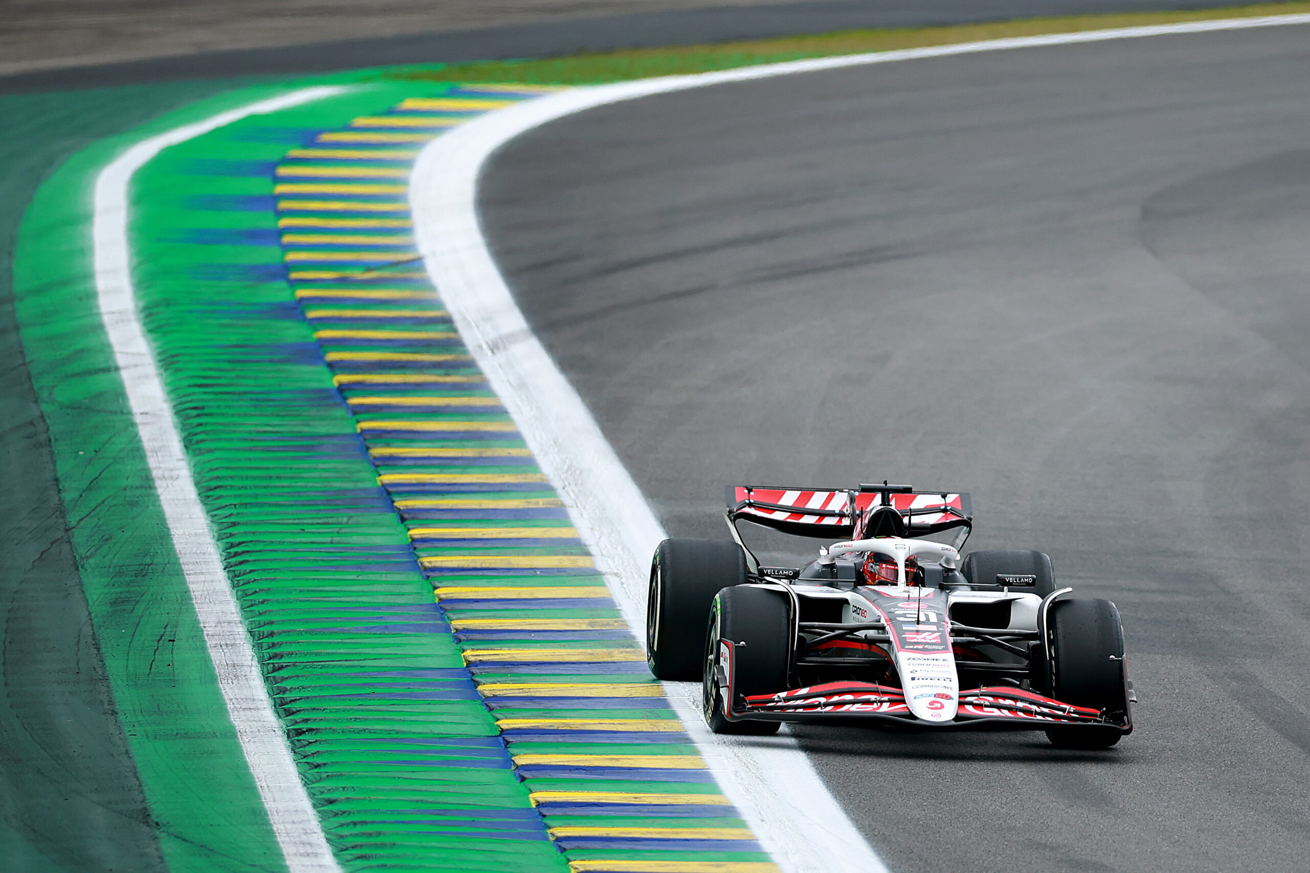 Esteban Ocon of Haas F1 Team during the São Paulo GP
