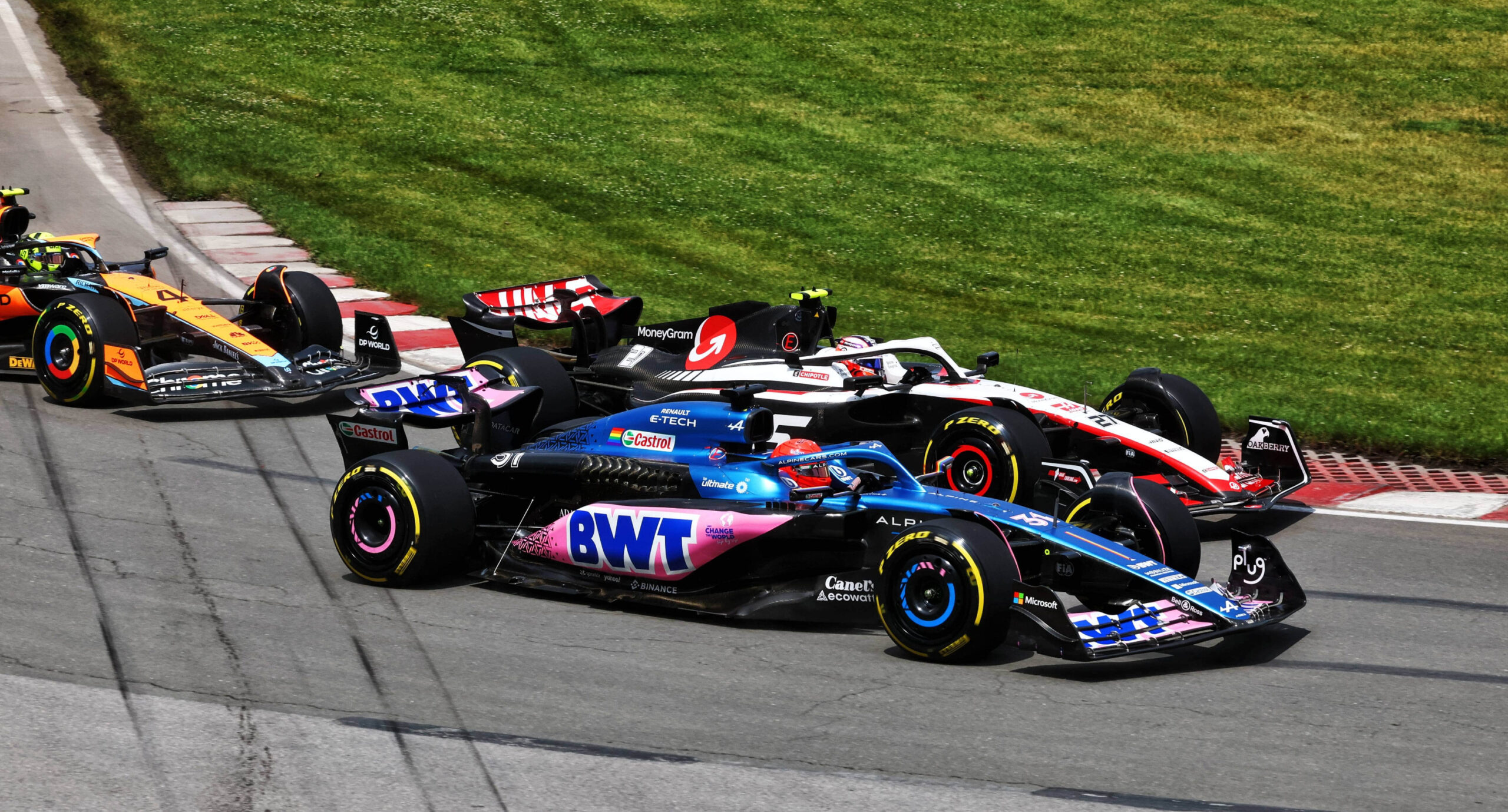 Esteban Ocon on track at the 2023 Canadian Grand Prix