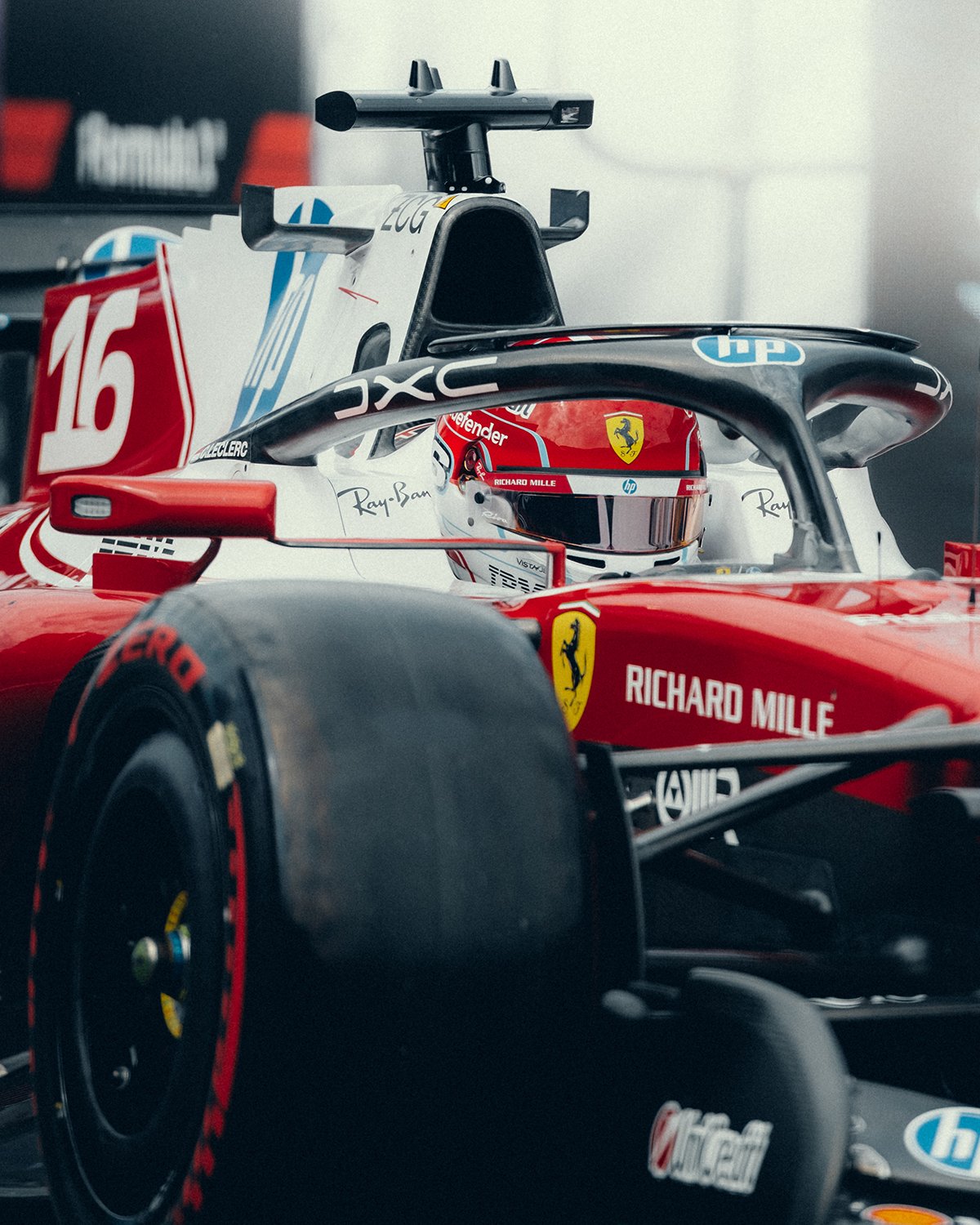 Charles Leclerc driving during the 2026 F1 Australian GP Qualifying