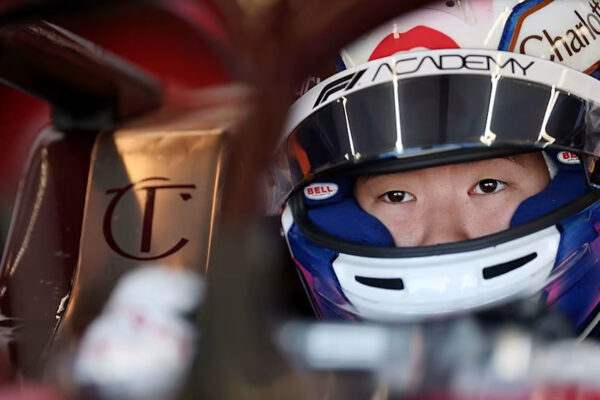 Chong FP1 performance shows promise at F1 Academy Dutch GP Chong FP1 close-up in her race car during the F1 Academy Dutch GP at Zandvoort.