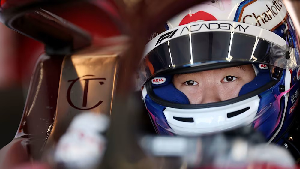 Chong FP1 close-up in her race car during the F1 Academy Dutch GP at Zandvoort.