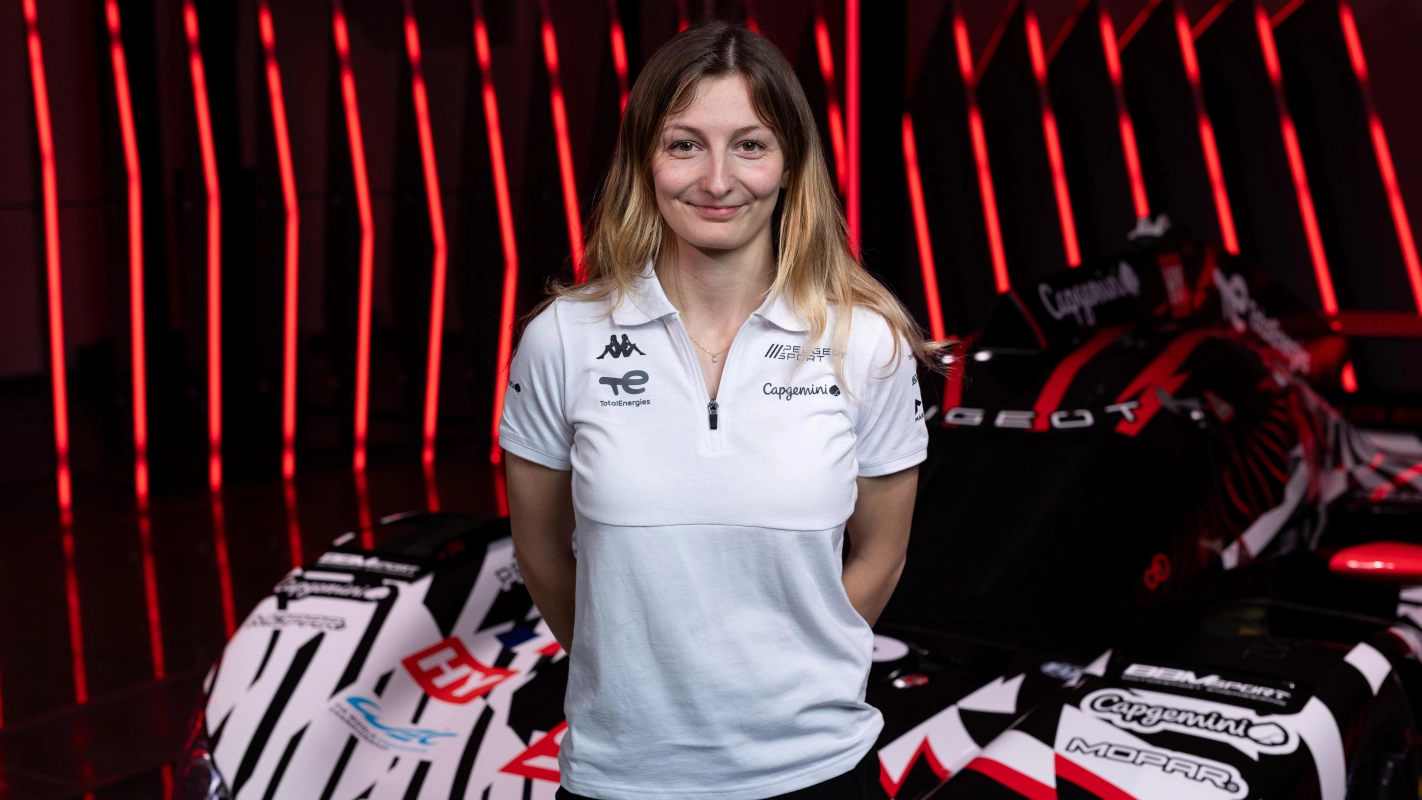 Doriane Pin joins Peugeot WEC Hypercar programme, bringing F1 Academy-winning form and endurance experience to the 9X8 project.