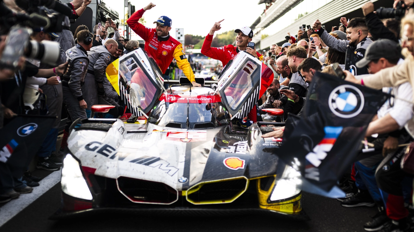 BMW M Team WRT secures a landmark one-two at the 2026 WEC 6 Hours of Spa-Francorchamps, while Garage 59 McLaren wins LMGT3 after late Ferrari penalty.