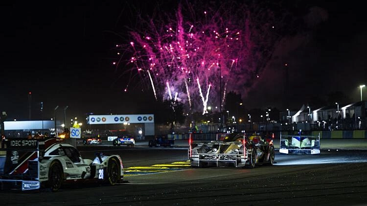Cadillac led Toyota at the halfway point of 2026 Le Mans, while Aston Martin and Duqueine headed LMGT3 and LMP2 respectively.
