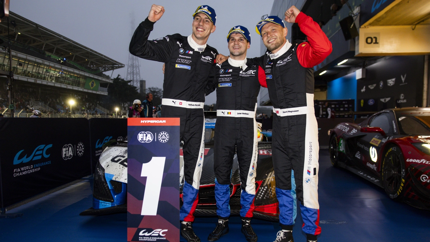MW and Team WRT celebrate 2026 São Paulo victory and LMGT3 podium as Vanthoor, Harper, Rast and Farfus reflect on its landmark weekend.