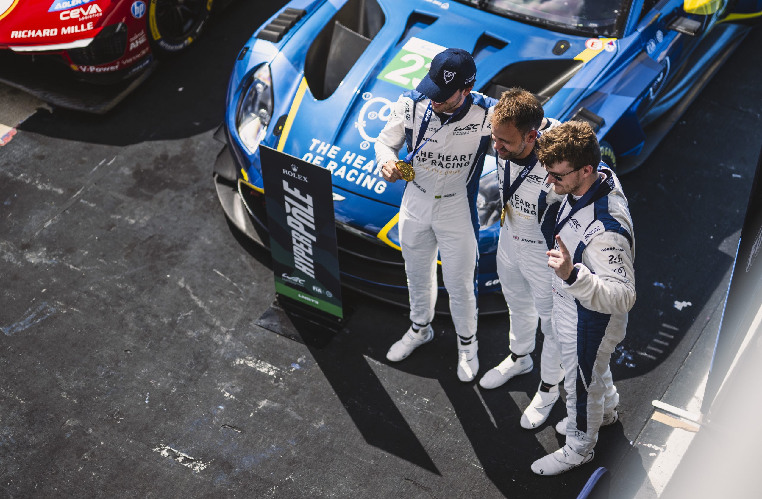Eduardo Barrichello led a Heart of Racing Aston Martin front-row lockout in LMGT3 Hyperpole for 2026 WEC Lone Star Le Mans.