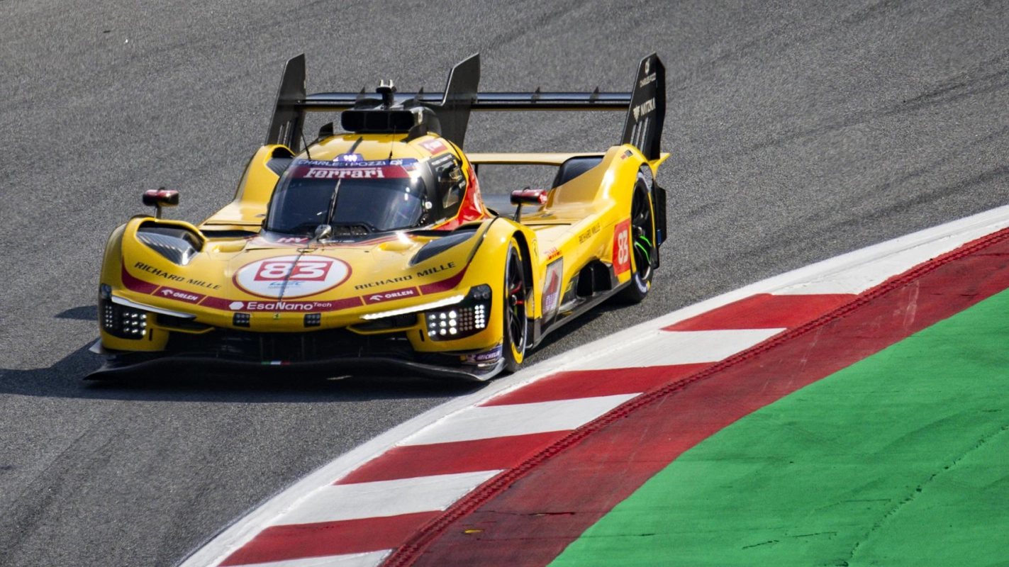 Ferrari tops both classes in 2026 Barcelona WEC FP1 as Robert Kubica leads Hypercar and Alessio Rovera heads an LMGT3 one-two in Spain.