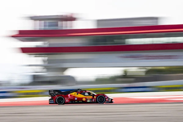 Ferrari's Antonio Fuoco leads 2026 WEC Barcelona Hypercar FP3 by 0.015s over Genesis, with Cadillac third and Aston Martin fourth on track.