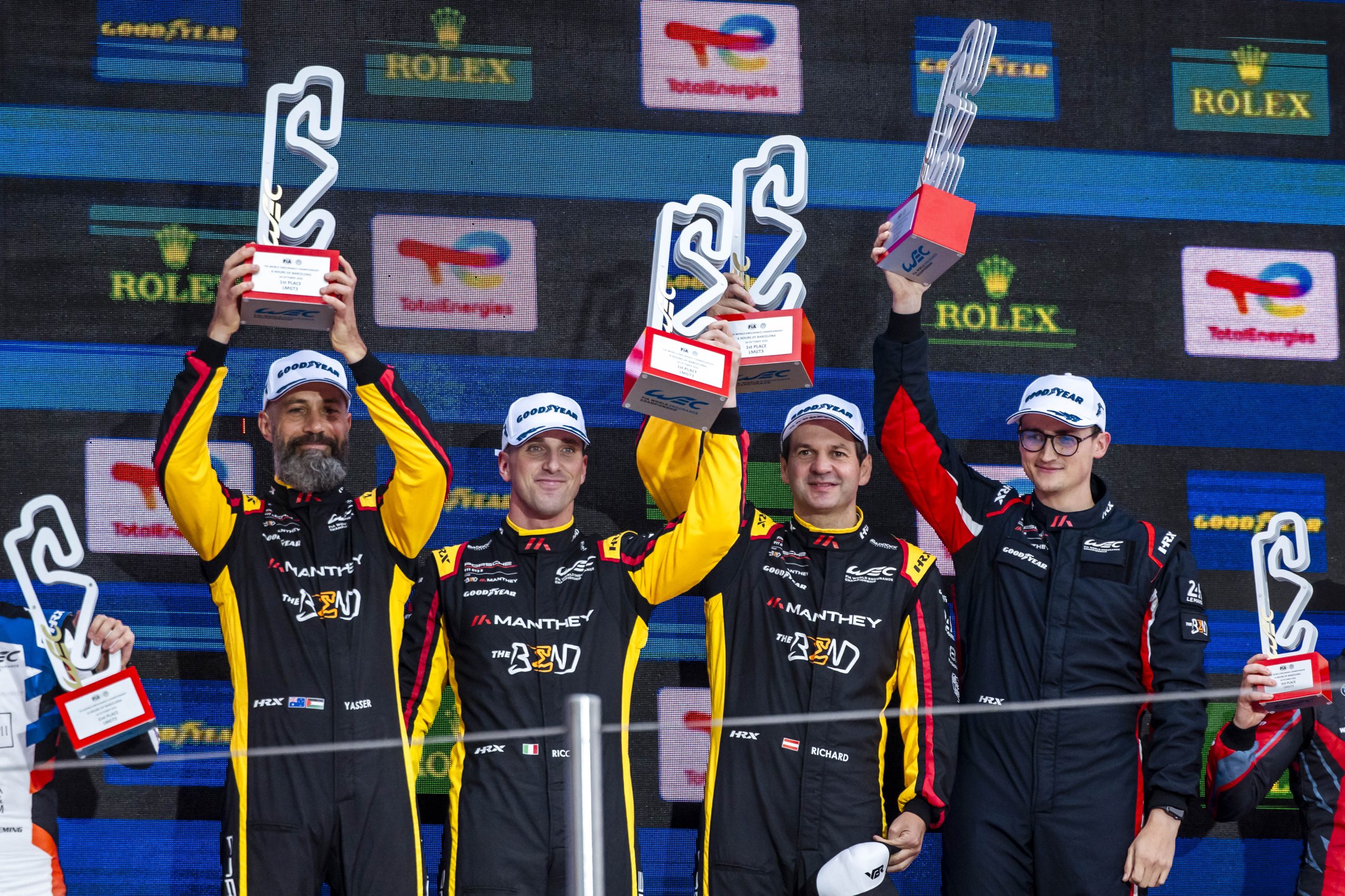 The Bend Manthey ends Porsche's FIA WEC LMGT3 win drought with victory in Barcelona, cutting TF Sport's title lead ahead of Monza.