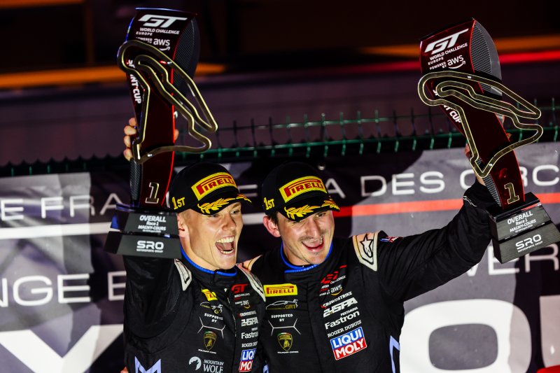 Luca Engstler and Jordan Pepper on the Podium at Magny-Cours