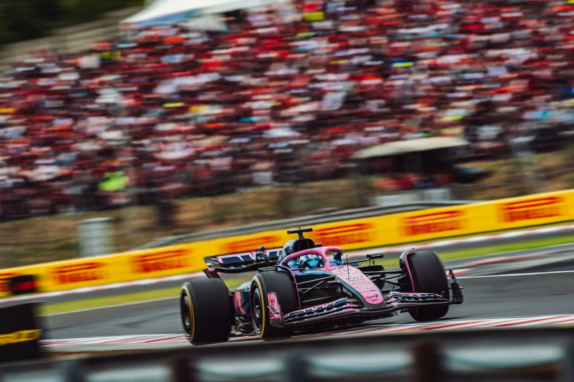 Pierre Gasly of Alpine racing during F1 Hungarian GP 2025
