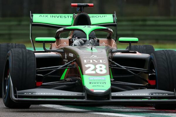 Brad Benavides of AIX Racing on Day 1 of 2025 F3 Post-Season Testing in Imola