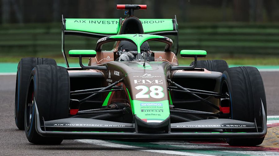 Brad Benavides of AIX Racing on Day 1 of 2025 F3 Post-Season Testing in Imola